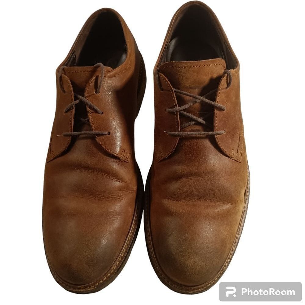 Ecco Men's Kenton Tie Up Dark Clay Brown Classic Oxford Sz 13